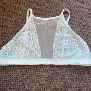 Baby Pastel Blue Lace/Mesh Bralette